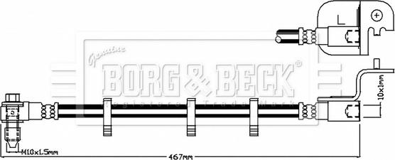 Borg & Beck BBH8830 - Тормозной шланг abcparts.ee