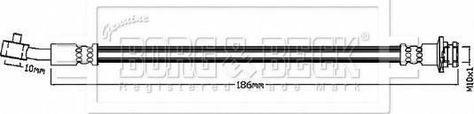 Borg & Beck BBH8876 - Тормозной шланг abcparts.ee