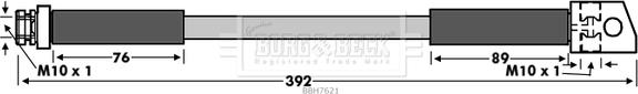 Borg & Beck BBH7621 - Тормозной шланг abcparts.ee