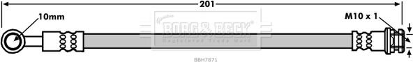 Borg & Beck BBH7871 - Тормозной шланг abcparts.ee