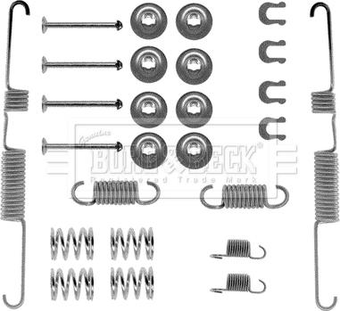 Borg & Beck BBK6015 - Комплектующие, барабанный тормозной механизм abcparts.ee