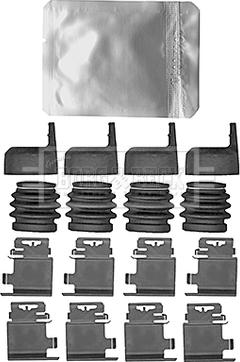 Borg & Beck BBK1594 - Комплектующие для колодок дискового тормоза abcparts.ee