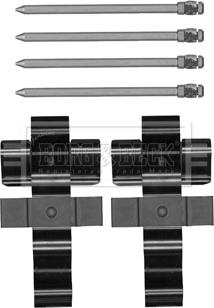 Borg & Beck BBK1531 - Комплектующие для колодок дискового тормоза abcparts.ee