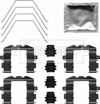 Borg & Beck BBK1656 - Комплектующие для колодок дискового тормоза abcparts.ee