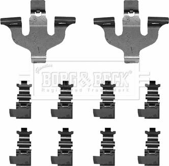 Borg & Beck BBK1660 - Комплектующие для колодок дискового тормоза abcparts.ee