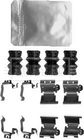 Borg & Beck BBK1601 - Комплектующие для колодок дискового тормоза abcparts.ee