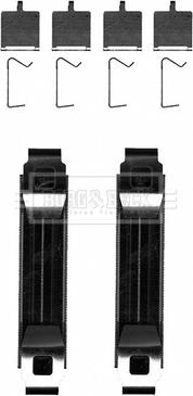 Borg & Beck BBK1632 - Комплектующие для колодок дискового тормоза abcparts.ee