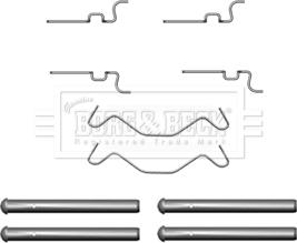 Borg & Beck BBK1332 - Комплектующие для колодок дискового тормоза abcparts.ee