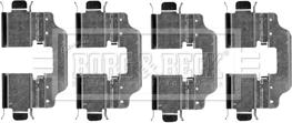 Borg & Beck BBK1258 - Комплектующие для колодок дискового тормоза abcparts.ee