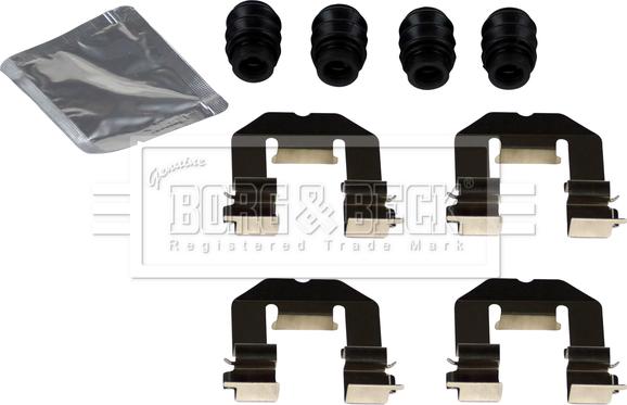 Borg & Beck BBK1753 - Комплектующие для колодок дискового тормоза abcparts.ee