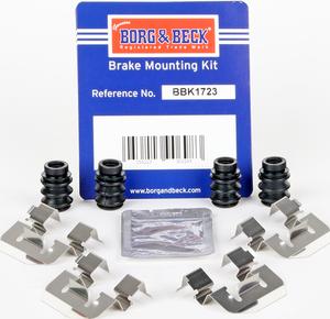 Borg & Beck BBK1723 - Комплектующие для колодок дискового тормоза abcparts.ee