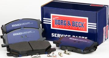 Borg & Beck BBP1901 - Тормозные колодки, дисковые, комплект abcparts.ee
