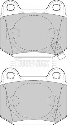 Borg & Beck BBP1907 - Тормозные колодки, дисковые, комплект abcparts.ee