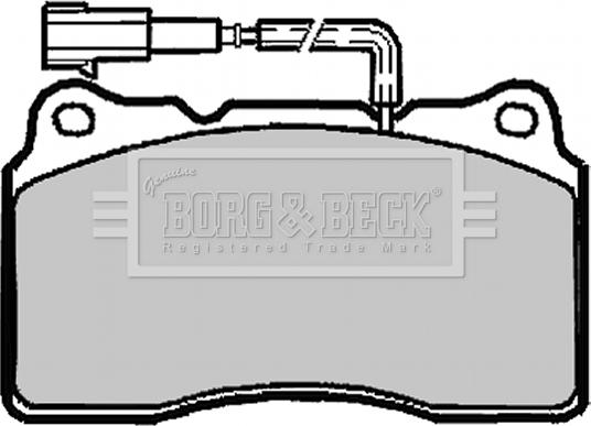 Borg & Beck BBP1918 - Тормозные колодки, дисковые, комплект abcparts.ee
