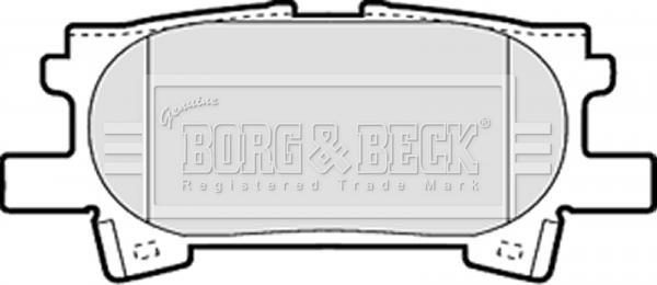 Borg & Beck BBP1970 - Тормозные колодки, дисковые, комплект abcparts.ee