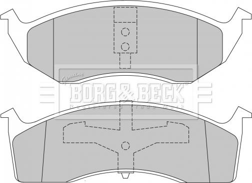 Borg & Beck BBP1465 - Тормозные колодки, дисковые, комплект abcparts.ee
