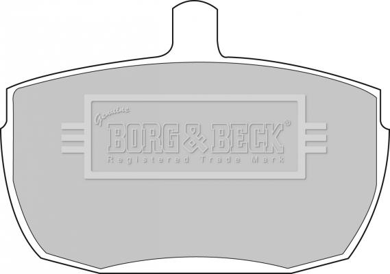 Borg & Beck BBP1422 - Тормозные колодки, дисковые, комплект abcparts.ee