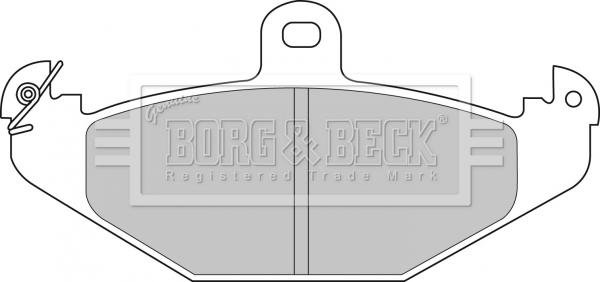 Borg & Beck BBP1478 - Тормозные колодки, дисковые, комплект abcparts.ee