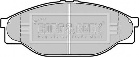 Borg & Beck BBP1548 - Тормозные колодки, дисковые, комплект abcparts.ee
