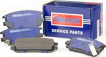 Borg & Beck BBP1582 - Тормозные колодки, дисковые, комплект abcparts.ee