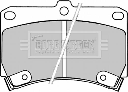 Borg & Beck BBP1520 - Тормозные колодки, дисковые, комплект abcparts.ee