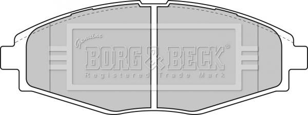 Borg & Beck BBP1649 - Тормозные колодки, дисковые, комплект abcparts.ee