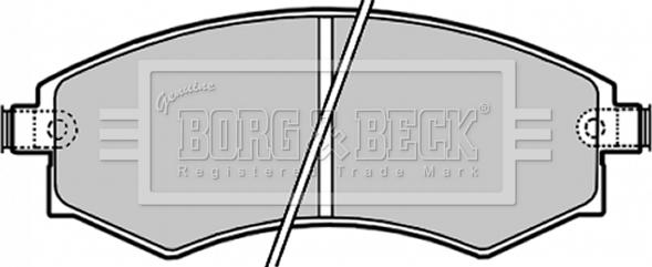 Borg & Beck BBP1658 - Тормозные колодки, дисковые, комплект abcparts.ee