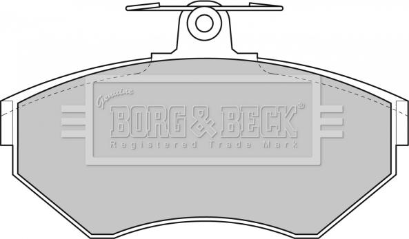 Borg & Beck BBP1607 - Тормозные колодки, дисковые, комплект abcparts.ee