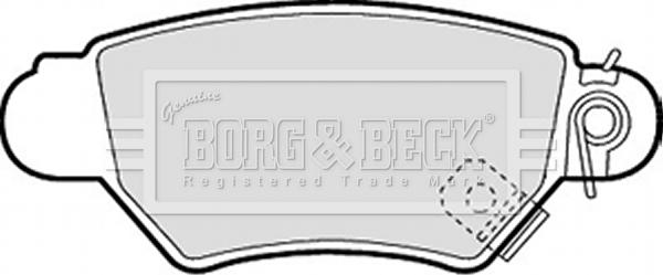 Borg & Beck BBP1688 - Тормозные колодки, дисковые, комплект abcparts.ee