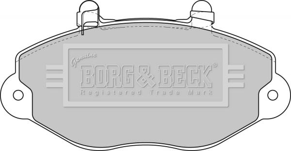 Borg & Beck BBP1625 - Тормозные колодки, дисковые, комплект abcparts.ee