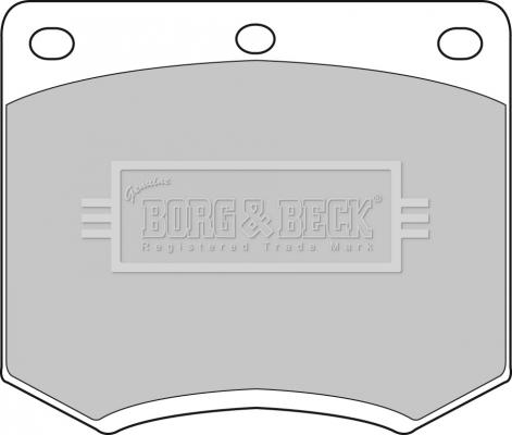 Borg & Beck BBP1095 - Тормозные колодки, дисковые, комплект abcparts.ee