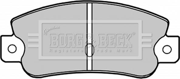Borg & Beck BBP1193 - Тормозные колодки, дисковые, комплект abcparts.ee