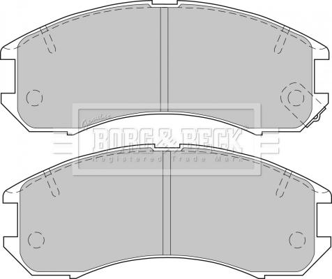 Borg & Beck BBP1162 - Тормозные колодки, дисковые, комплект abcparts.ee