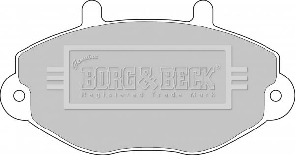 Borg & Beck BBP1108 - Тормозные колодки, дисковые, комплект abcparts.ee