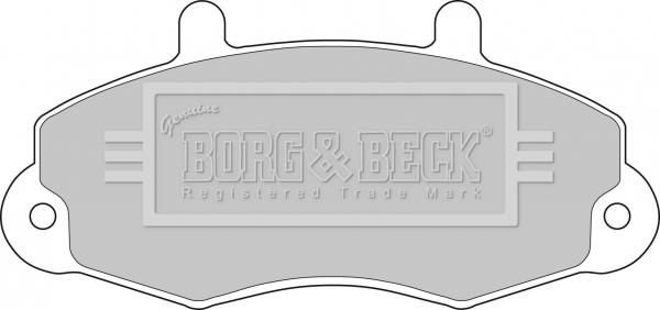 Borg & Beck BBP1107 - Тормозные колодки, дисковые, комплект abcparts.ee