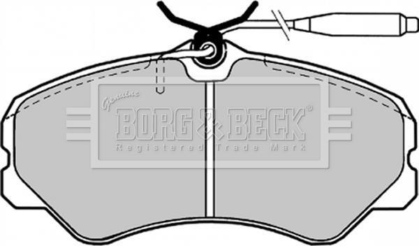 Borg & Beck BBP1130 - Тормозные колодки, дисковые, комплект abcparts.ee