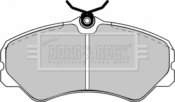 Borg & Beck BBP1125 - Тормозные колодки, дисковые, комплект abcparts.ee