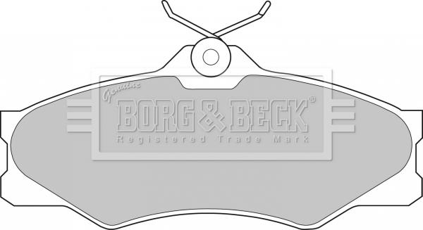 Borg & Beck BBP1175 - Тормозные колодки, дисковые, комплект abcparts.ee