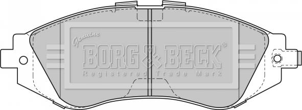 Borg & Beck BBP1881 - Тормозные колодки, дисковые, комплект abcparts.ee