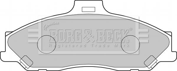 Borg & Beck BBP1887 - Тормозные колодки, дисковые, комплект abcparts.ee