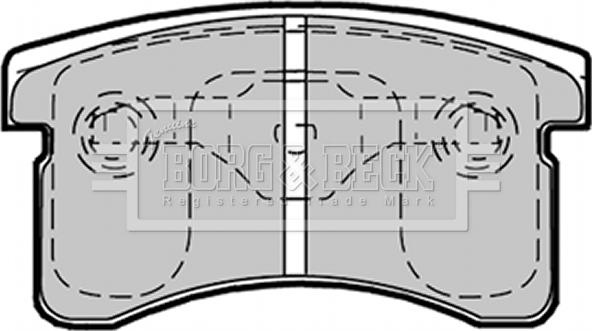 Borg & Beck BBP1361 - Тормозные колодки, дисковые, комплект abcparts.ee