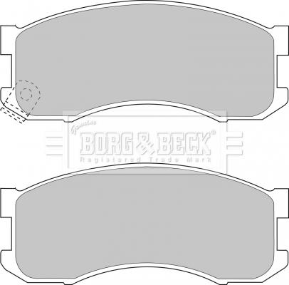 Borg & Beck BBP1336 - Тормозные колодки, дисковые, комплект abcparts.ee