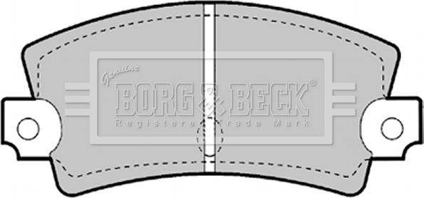 Borg & Beck BBP1247 - Тормозные колодки, дисковые, комплект abcparts.ee