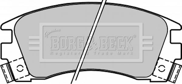 Borg & Beck BBP1209 - Тормозные колодки, дисковые, комплект abcparts.ee