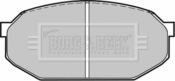 Borg & Beck BBP1205 - Тормозные колодки, дисковые, комплект abcparts.ee