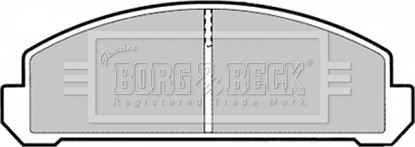 Borg & Beck BBP1289 - Тормозные колодки, дисковые, комплект abcparts.ee