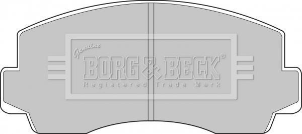 Borg & Beck BBP1283 - Тормозные колодки, дисковые, комплект abcparts.ee