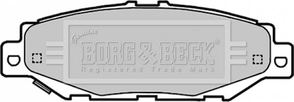 Borg & Beck BBP1701 - Тормозные колодки, дисковые, комплект abcparts.ee