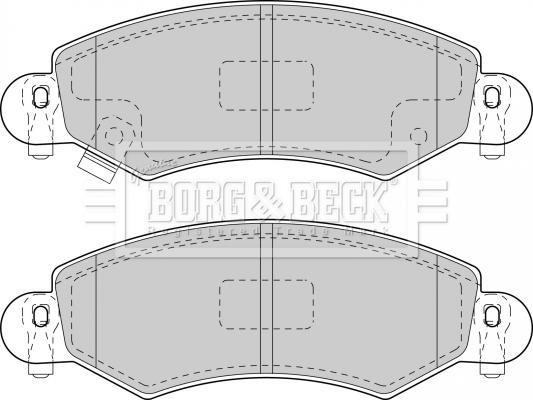 Borg & Beck BBP1713 - Тормозные колодки, дисковые, комплект abcparts.ee