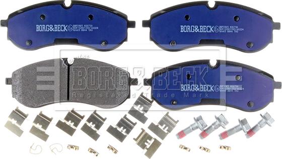 Borg & Beck BBP2905 - Тормозные колодки, дисковые, комплект abcparts.ee